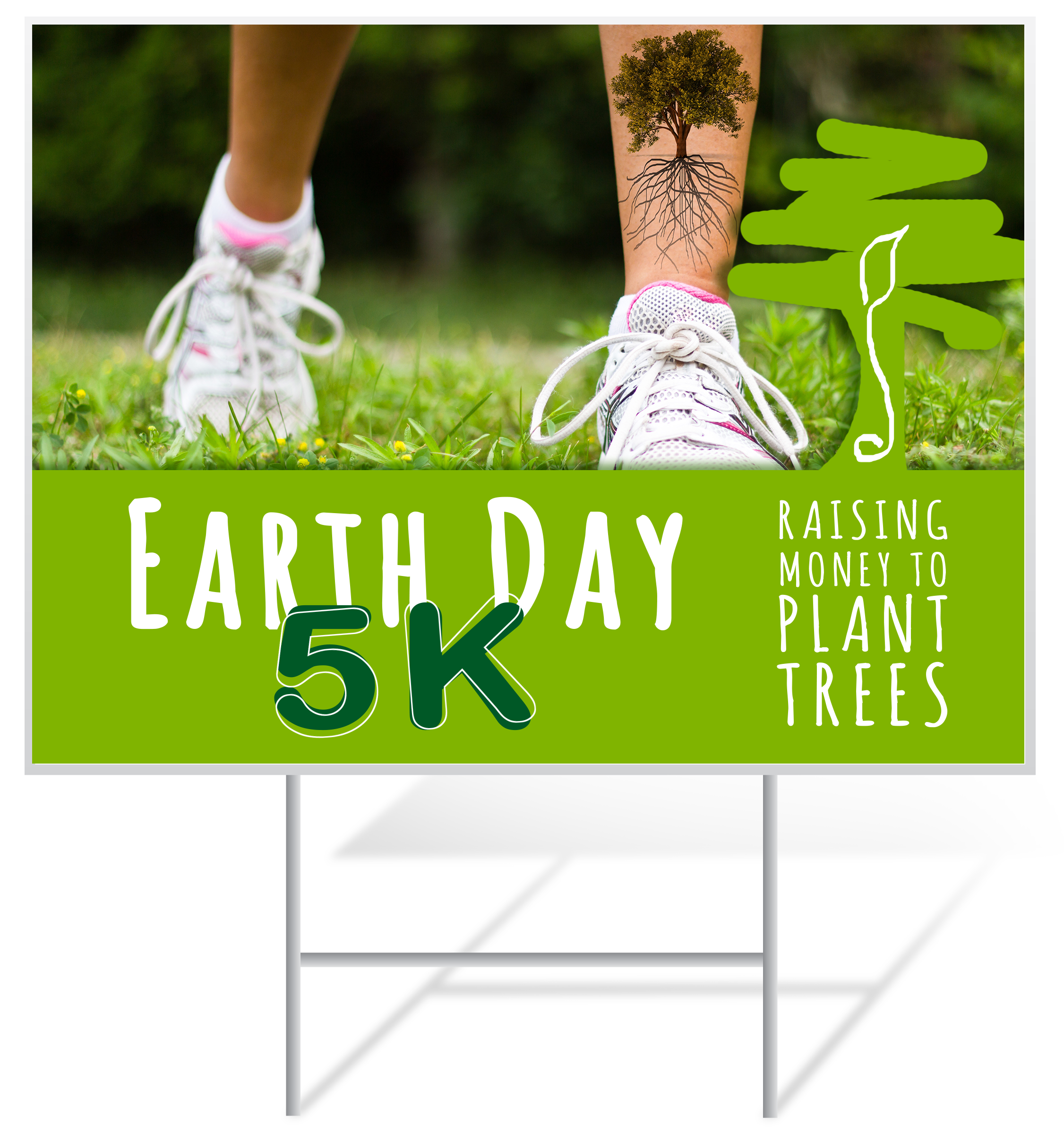 Earth Day Lawn Sign Example | LawnSigns.com